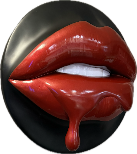 Femme Fatale Lip Drip Sculpture