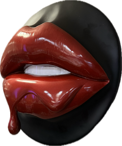 Femme Fatale Lip Drip Sculpture