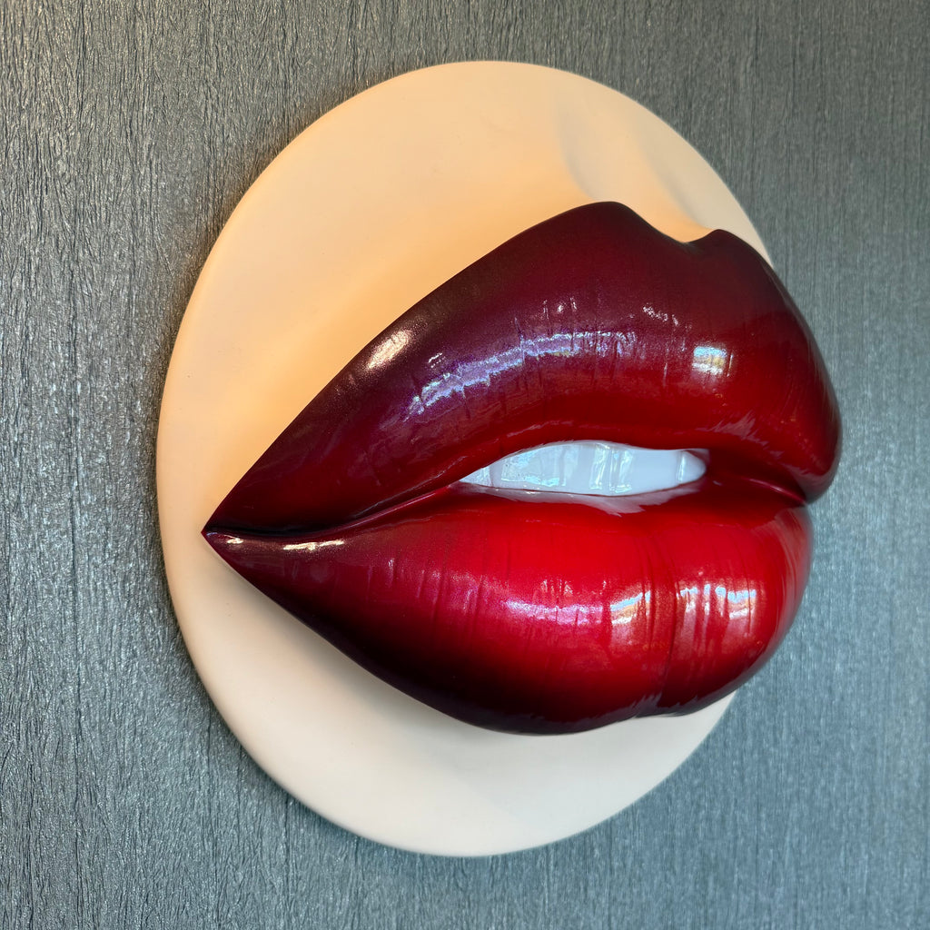 Bite Me Parted Lips Sculpture