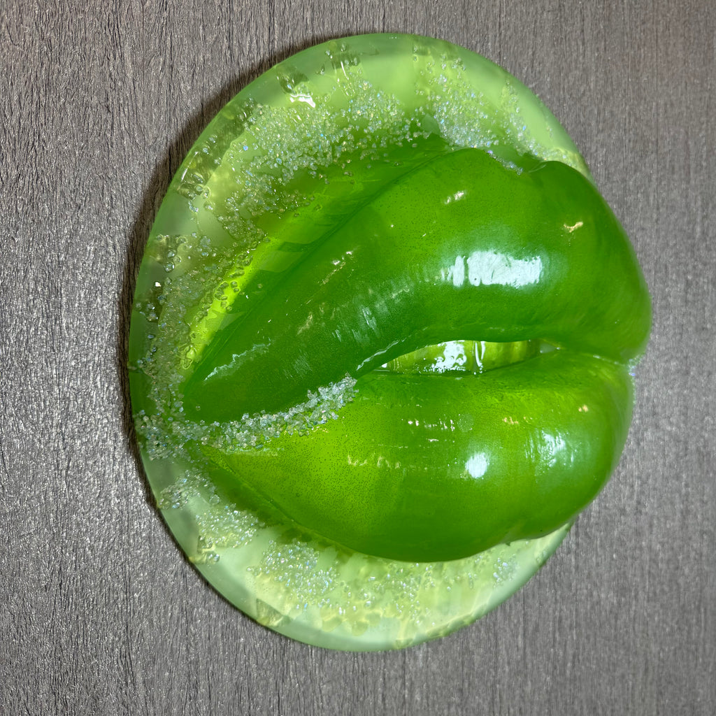 Midori Sour With Salt Parted Lips Sculpture