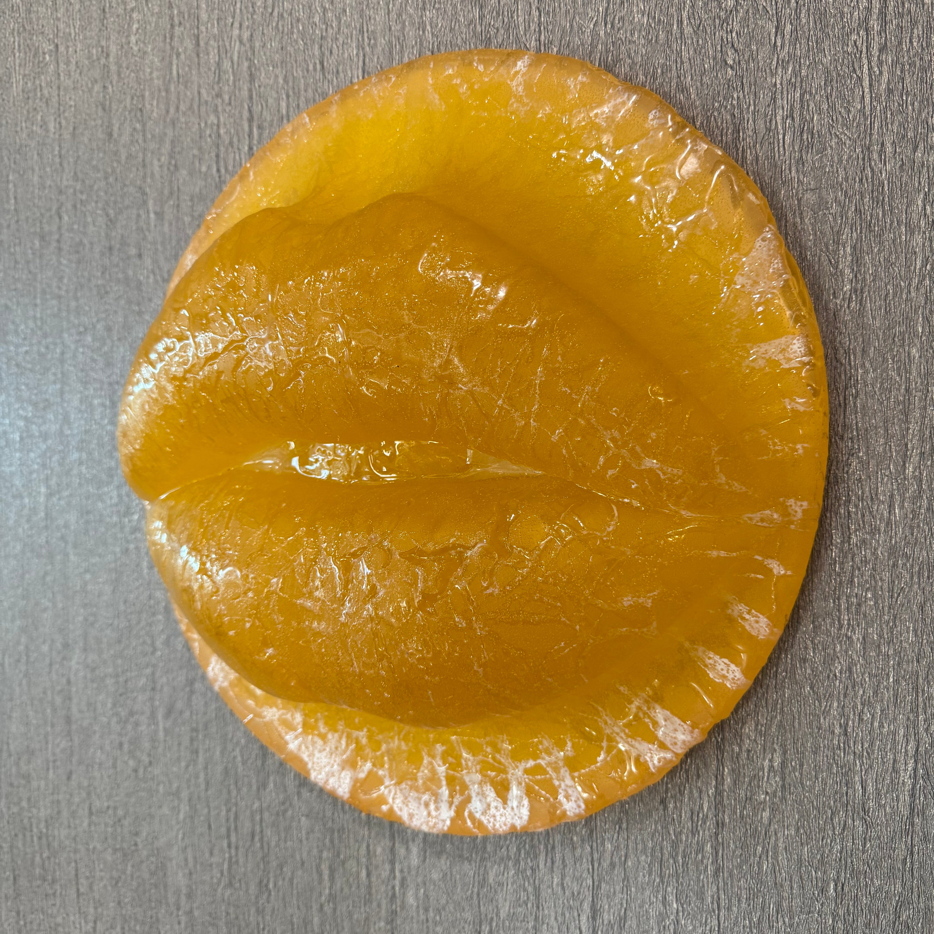 Orange Cream Soda Parted Lips Sculpture