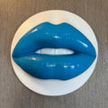 Spectrum Aqua Parted Lips Sculpture