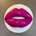 Spectrum Pink Parted Lips Sculpture