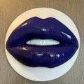 Spectrum Purple Parted Lips Sculpture