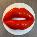 Spectrum Red Parted Lips Sculpture