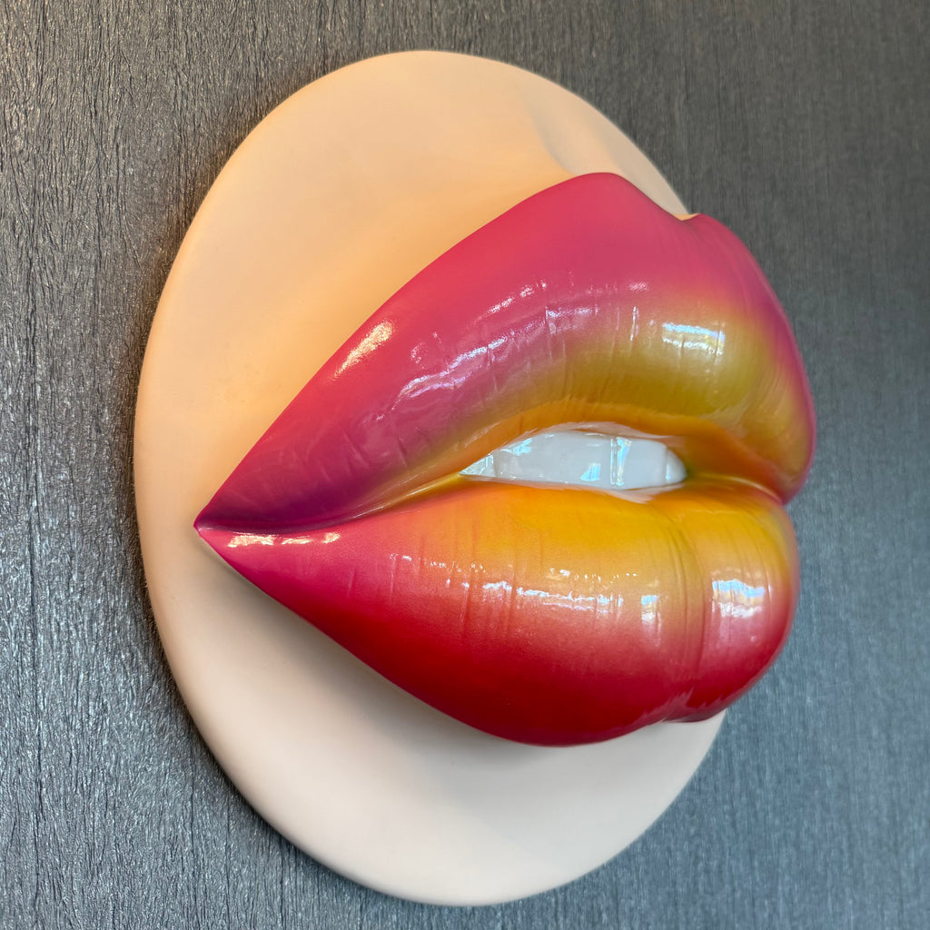 Sunburst Parted Lips Sculpture